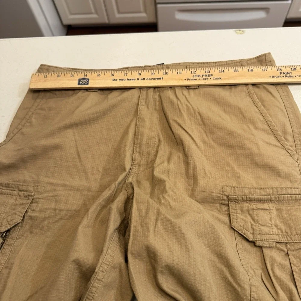 Chaps Men's‎ Beige Tan  Cargo Hiking Shorts 9